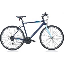 Carraro Sportive 327 V Fren 27 Vites 28 Jant Şehir Bisikleti Mat Lacivert Açık Mavi 44 Kadro