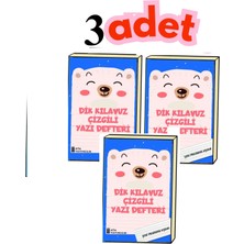 Ata Yayıncılık  1. Sınıf Kılavuz Çizgili Yazı Defteri Büyük Boy (Dik Temel Harflerle) (3 Adet)