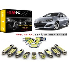 Femex Opel Astra J LED İç Aydınlatma Ampul Seti Femex  Parlak Beyaz 11 Adet Uyumlu LED Ampuller