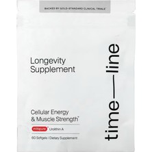 Timeline Mitopure Urolithin A Supplement Softgels - Clinically Proven Support For Healthy Aging And Cellular Renewal - Mitoceutical For Muscle Support And Longevity