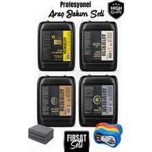 5 Litre Profesyonel Araç Bakım Seti (Lastik + Şampuan + Jant + Torpido)