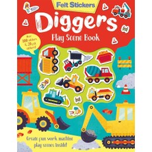 Felt Stickers - Diggers Play Scene Book