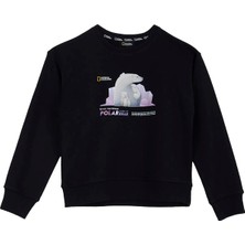 National Geographic Siyah Kız Çocuk Sweatshirt N6WG-SWT4841