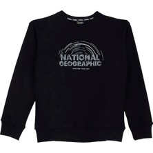 National Geographic Siyah Erkek Çocuk Sweatshirt N6WB-SWT4831