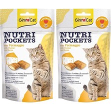 Gimcat Nutripockets Kedi Ödülü Peynir Taurin, 60 G 2li Paket CSS62238