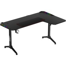Twisted Twısted Minds L Şekilli Rgb Sağ Oyuncu Masası Siyah Tm-Y-Rb-Rgb