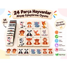 Trendy Toys Eğitici Ahşap Hafıza Eşleştirme Oyunu Animal Memory Game