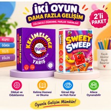 Sweet Sweep & Kelimelerce 2'li Eğitim ve Zeka Oyunu Paketi | Dikkat, Odaklanma ve Kelime Gelişimi