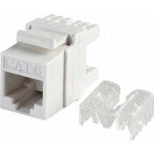 Nets Shop Nets DNE-KJU-C604 Cat.6 Utp Keystone Jack - Krone Tipi Alet Gerektirir, 180°(10 Adet)