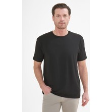 İntersivin Erkek Bisiklet Yaka Kısa Kollu Pamuklu T-Shirt T-06