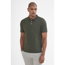 İntersivin Erkek Polo Yaka Kısa Kollu Düğmeli Örme Kumaş T-Shirt SD-01