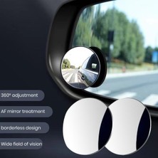 Munico 2 Adet Hd Uyumlu Dikiz Aynası Yardımcı Lens 360 Derece Dönüş Derecesi Ayarlanabilir Jantsız Orjinal