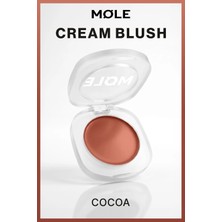 MQLE Velvet Blush Kahverengi Krem Allık Cream To Powder Mat Pudramsı Bitiş 03 Cocoa