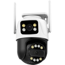 RMZTECH Avenir AV-S304 4mp 2 Kameralı Ptz Wifi Sesli Onvif Gece Görüşlü Kamera