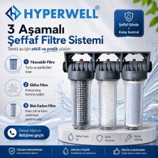 Hyperwell Daire Girişi 3 Lü Su Filtresi (Su Saati Sonrası )