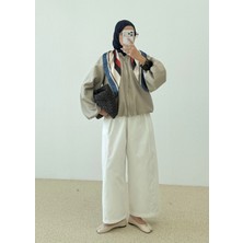 Moda Aksa 7778 Fularlı Dty Bomber Bej