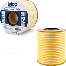 SBN - Store Beyaz 2X50 = 100MT Bobin Fitil Kapı - Pencere Bant D Profil 9X6MM Bandı (3)
