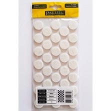 ALMITAL 24 MM Çap 33'lü Paket Beyaz Mobilya Keçesi Zemin ve Parke Koruyucusu