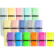 Bic Bıc Marking Flat Fosforlu Kalem Pastel ve Neon Renkler 16'lı Set