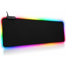 Sanal Ticaretiniz Rgb 13 Değişen Ledli  80X30 cm Gaming Oyuncu Su Geçirmez Mousepad