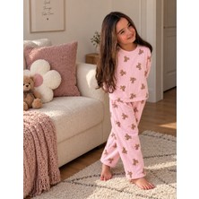Öz Pamuk Çocuk Desenli Pijama Takımı – Uzun Kollu Yumuşak Rahat Alt-Üst Pijama Takımlar