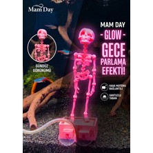 Mam Day Glow Versiyon Hava Ile Oynayan Iskelet Akvaryum Dekoru