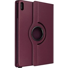 Bezos Matepad 11 10.9 360 Tablet Deri Kılıf - Mürdüm