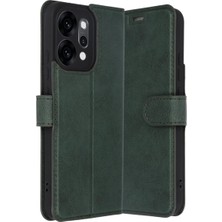 Bezos Oppo Reno 14 Trend S Plus Kapaklı Kılıf - Yeşil