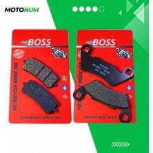 MOTONUM Mondial Ressivo 250 Ön ve Arka Fren Balata Takımı Yarı Sinterli MTN2684