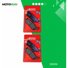 MOTONUM Kymco Xciting 250 I Ön ve Arka Fren Balata Takımı Yarı Sinterli MTN2827