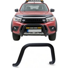 Omac Toyota Hilux 2015-2020 Uyumlu Araca Özel Pars Ön Koruma 76MM Siyah