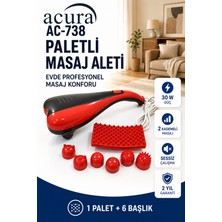 Acura AC 738 Çift Başlıklı Masaj Aleti Paletli Fonksiyonel ve Kullanışlı Tasarım