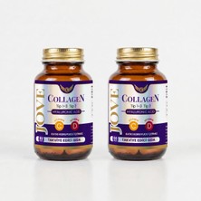 Jove Collagen Komplex Kollajen Tip 1-2-3 Hidrolize Kollajen peptit Hyaluronik Asit C ve D3 Vit 120 Kapsül