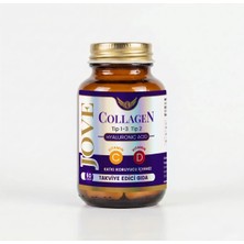 Jove Collagen  Kollajen Komplex Tip 1-2-3 Hidrolize Kollajen Peptit Hyaluronik Asit C ve D3 Vitamini 60 Kapsül