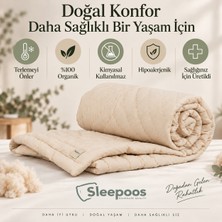 Sleepoos El Yapımı %100 Organik Pamuk Yorgan 195X215