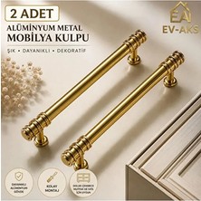 Reis Kulp Nesli Mutfak Dolabı Çekmece Alüminyum Lüx Metal Kaplama Kulp 2 Adet