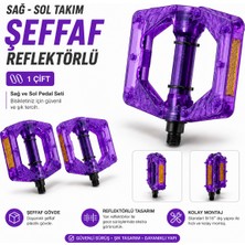 Belirtilmemiş Mtb Bisiklet Pedal Sağ Sol Takım Çivili Işıklı
