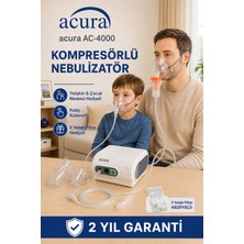 Acura AC-4000 Dayanıklı Nebulizatör Hızlı Tedavi Süresi Sunan Kullanım Kolaylığı ile