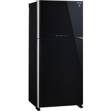 Sharp SJ-XG690G-BK Çift Kapılı 556 LT No Frost Buzdolabı F Enerji Sınıfı Siyah Buzdolabı Renkli Geniş Hacim