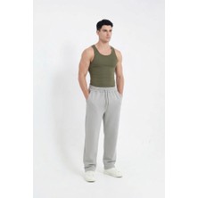 Machi Erkek 3 Iplik Baggy Oversize Bol Paça Eşofman Altı Arka Cepli Içi Şardonlu Pamuklu Eşofman Füme Gri Kahve Taş Siyah
