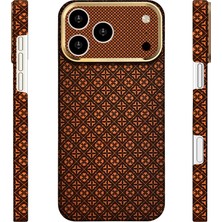 iPhone 17 Pro Uyumlu Kılıf M-Safe Şarj Özellikli Zore Paris Velix Sert Pc Kapak Kahverengi