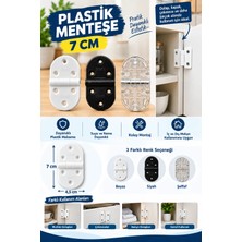 Şen Aksesuar 7 CM Plastik Menteşe Dolap Kapak Çekmece Mobilya Menteşesi