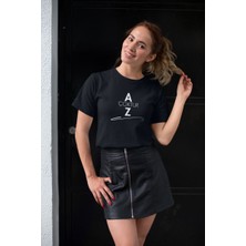 Unisex Erkek/kadın Özel Baskılı Modern Fit %100 Pamuk Bisiklet Yaka T-Shirt