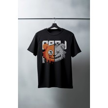 Unisex Oversize 24/1 Penye Dtf Baskılı Tişört - DTF114