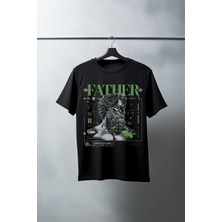 Unisex Oversize 24/1 Penye Dtf Baskılı Tişört - DTF84