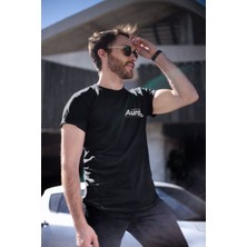 Unisex Erkek/kadın Özel Baskılı Modern Fit %100 Pamuk Bisiklet Yaka T-Shirt