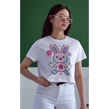 Unisex Oversize 24/1 Penye Dtf Baskılı Tişört - DTF170
