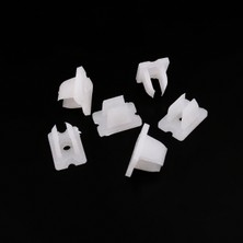 Ledarmy 5 adet Neon LED Esnek Şerit Işık tutucu Kelepçeleri – 6x12mm PP Şeffaf Beyaz Plastik Montaj Klipsleri çizgi yapış bağlantı