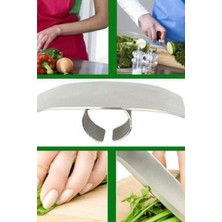 Ciyu Ticaret Paslanmaz Çelik Parmak Koruyucu Mutfak Parmak Koruyucu Metal 2'li Parmak Koruyucu