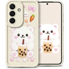 Nezih Case Samsung Galaxy S26 ile Uyumlu Kamera Korumalı Sevimli Desenli Silikon Kılıf
